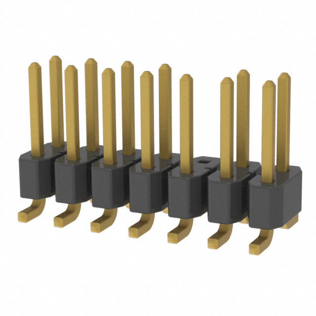 TSM-107-01-G-DV-006 by Samtec Inc. - CONNECTOR HEADER SMD 14POS 2.54MM