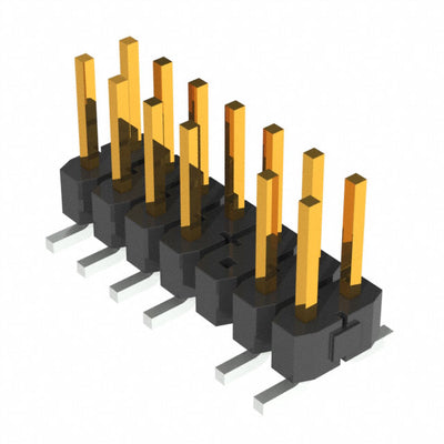 TSM-107-01-S-DV-006-P by Samtec Inc. - CONNECTOR HEADER SMD 14POS 2.54MM