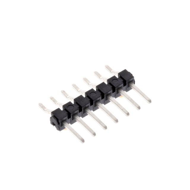 TSM-107-01-T-SH-A-P by Samtec Inc. - CONNECTOR HEADER SMD R/A 7POS 2.54MM
