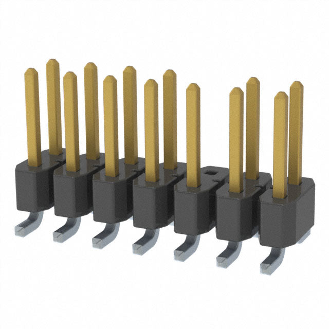 TSM-107-01-F-DV-006-P by Samtec Inc. - CONNECTOR HEADER SMD 14POS 2.54MM