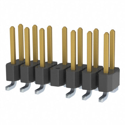 TSM-107-01-S-DV-007-P-TR by Samtec Inc. - CONNECTOR HEADER SMD 14POS 2.54MM