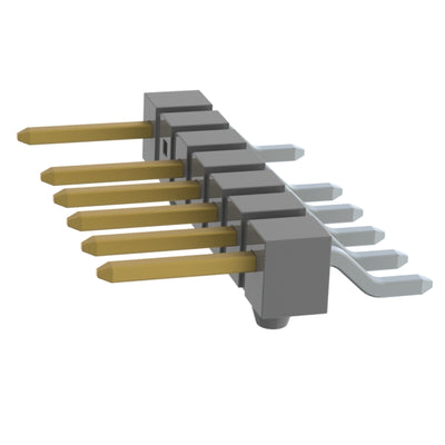 TSM-107-01-S-SH-A-006-P by Samtec Inc. - CONNECTOR HEADER SMD R/A 7POS 2.54MM