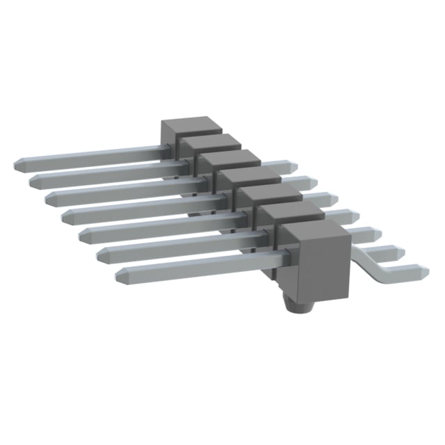 TSM-107-02-T-SH-A-P-TR by Samtec Inc. - CONNECTOR HEADER SMD R/A 7POS 2.54MM