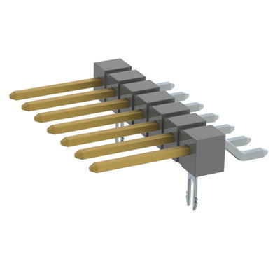 TSM-107-02-L-SH-LC by Samtec Inc. - CONNECTOR HEADER SMD R/A 7POS 2.54MM