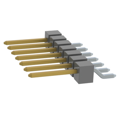 TSM-107-02-L-SH-TR by Samtec Inc. - CONNECTOR HEADER SMD R/A 7POS 2.54MM