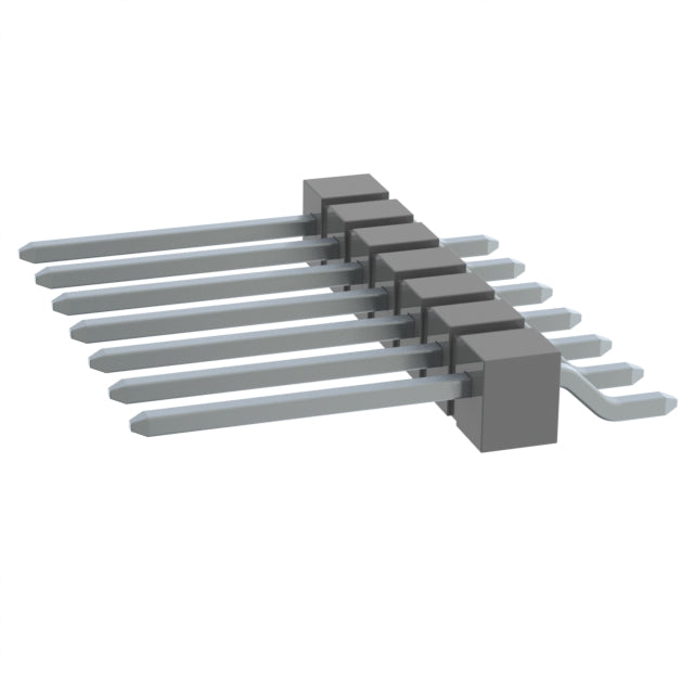 TSM-107-03-T-SH by Samtec Inc. - CONNECTOR HEADER SMD R/A 7POS 2.54MM