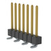 TSM-107-03-F-SV-TR by Samtec Inc. - CONNECTOR HEADER SMD 7POS 2.54MM