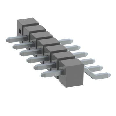 TSM-107-04-T-SH-007-P-TR by Samtec Inc. - CONNECTOR HEADER SMD R/A 7POS 2.54MM