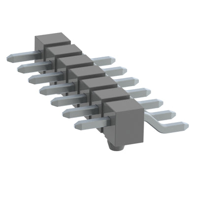 TSM-107-04-T-SH-A by Samtec Inc. - CONNECTOR HEADER SMD R/A 7POS 2.54MM