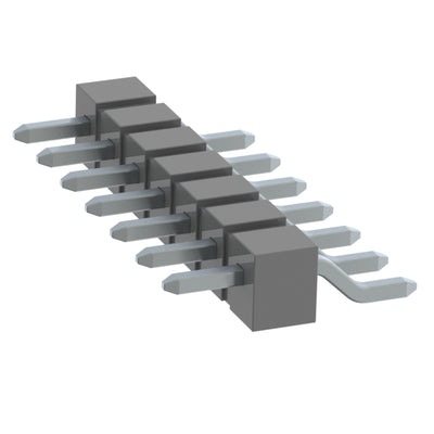 TSM-107-04-T-SH-K by Samtec Inc. - CONNECTOR HEADER SMD R/A 7POS 2.54MM