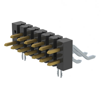 TSM-107-04-L-DH-LC-014-K-TR by Samtec Inc. - CONNECTOR HEADER SMD R/A 14POS 2.54MM