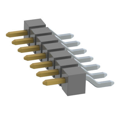 TSM-107-04-F-SH by Samtec Inc. - CONNECTOR HEADER SMD R/A 7POS 2.54MM