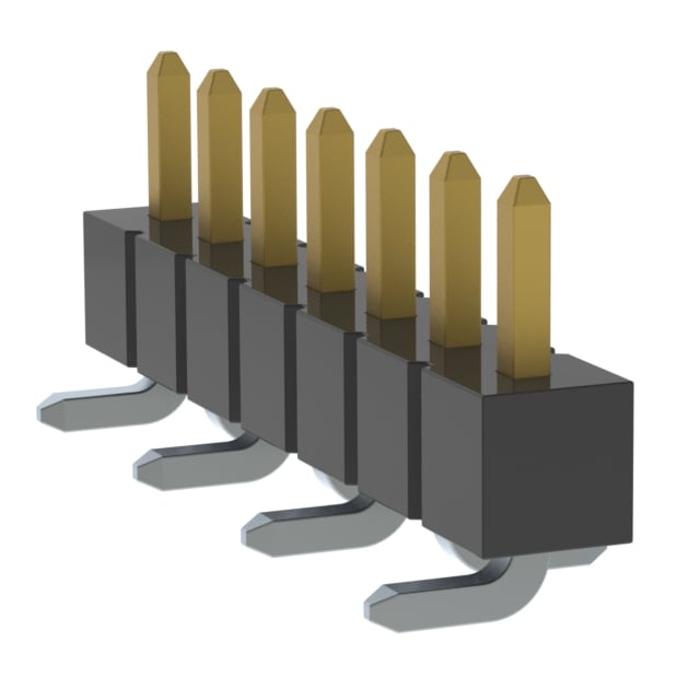TSM-107-04-L-SV-P by Samtec Inc. - CONNECTOR HEADER SMD 7POS 2.54MM