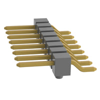 TSM-108-01-G-SH-A by Samtec Inc. - CONNECTOR HEADER SMD R/A 8POS 2.54MM
