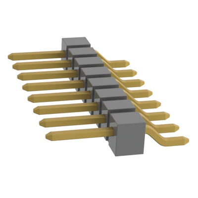 TSM-108-01-G-SH-P-TR by Samtec Inc. - CONNECTOR HEADER SMD R/A 8POS 2.54MM