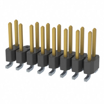 TSM-108-01-SM-DV-014 by Samtec Inc. - CONNECTOR HEADER SMD 16POS 2.54MM