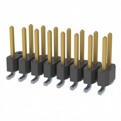 TSM-108-01-S-DV-016 by Samtec Inc. - CONNECTOR HEADER SMD 16POS 2.54MM