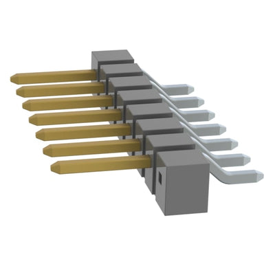 TSM-108-01-L-SH-001 by Samtec Inc. - CONNECTOR HEADER SMD R/A 8POS 2.54MM