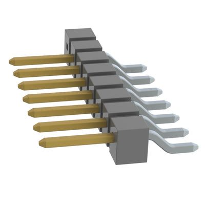 TSM-108-01-S-SH-008 by Samtec Inc. - CONNECTOR HEADER SMD R/A 8POS 2.54MM