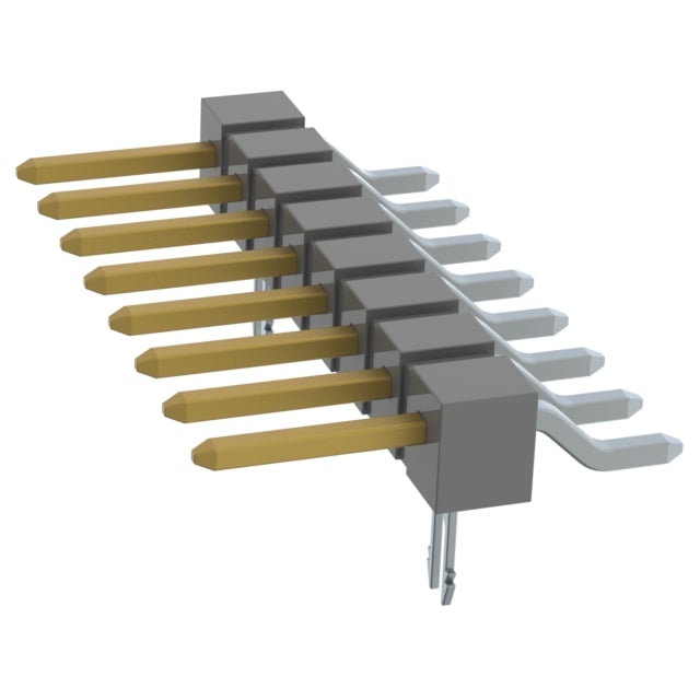 TSM-108-01-L-SH-LC-P-TR by Samtec Inc. - CONNECTOR HEADER SMD R/A 8POS 2.54MM