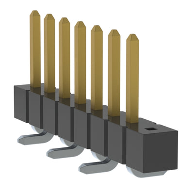 TSM-108-01-L-SV-001 by Samtec Inc. - CONNECTOR HEADER SMD 8POS 2.54MM