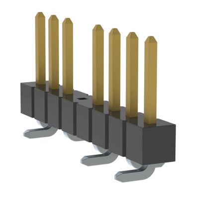 TSM-108-01-SM-SV-005 by Samtec Inc. - CONNECTOR HEADER SMD 8POS 2.54MM
