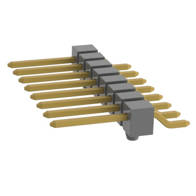 TSM-108-02-G-SH-A by Samtec Inc. - CONNECTOR HEADER SMD R/A 8POS 2.54MM