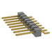 TSM-108-02-G-SH by Samtec Inc. - CONNECTOR HEADER SMD R/A 8POS 2.54MM