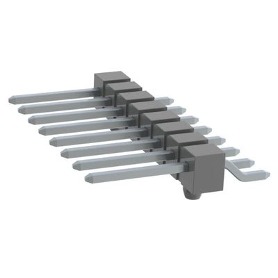 TSM-108-02-T-SH-A by Samtec Inc. - CONNECTOR HEADER SMD R/A 8POS 2.54MM
