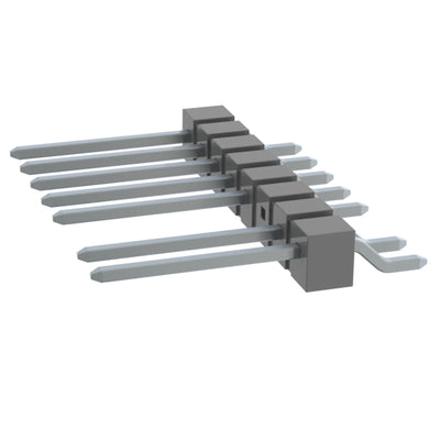 TSM-108-03-T-SH-003 by Samtec Inc. - CONNECTOR HEADER SMD R/A 8POS 2.54MM