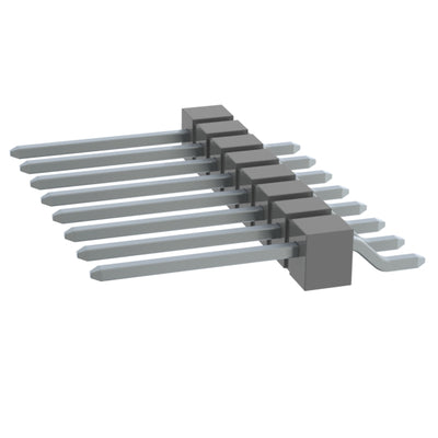 TSM-108-03-T-SH by Samtec Inc. - CONNECTOR HEADER SMD R/A 8POS 2.54MM