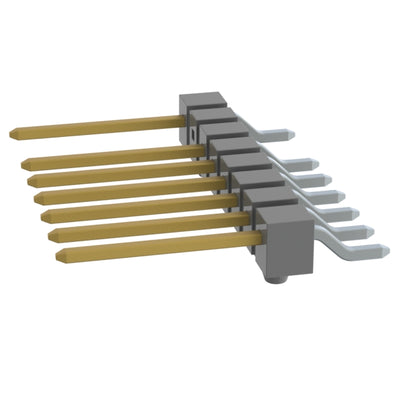 TSM-108-03-L-SH-A-007-P-TR by Samtec Inc. - CONNECTOR HEADER SMD R/A 8POS 2.54MM