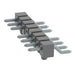 TSM-108-04-T-SH-A-005-K-TR by Samtec Inc. - CONNECTOR HEADER SMD R/A 8POS 2.54MM