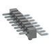 TSM-108-04-TM-SH-A by Samtec Inc. - CONNECTOR HEADER SMD R/A 8POS 2.54MM