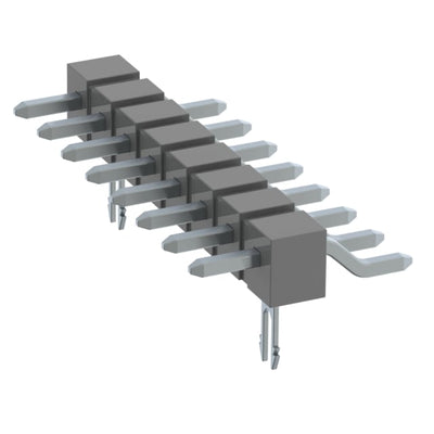 TSM-108-04-TM-SH-LC-K-TR by Samtec Inc. - CONNECTOR HEADER SMD R/A 8POS 2.54MM