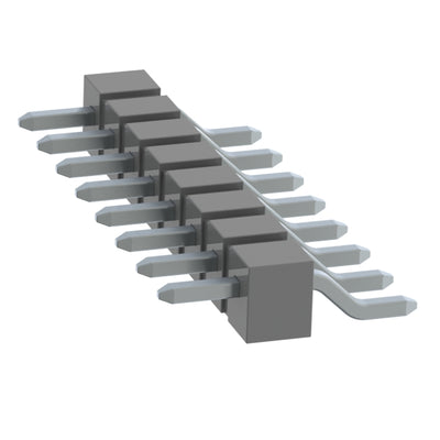 TSM-108-04-T-SH by Samtec Inc. - CONNECTOR HEADER SMD R/A 8POS 2.54MM