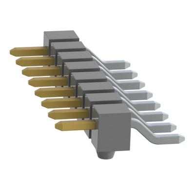 TSM-108-04-S-SH-A-P by Samtec Inc. - CONNECTOR HEADER SMD R/A 8POS 2.54MM