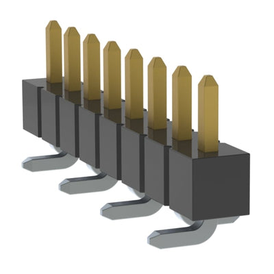 TSM-108-04-SM-SV-P-TR by Samtec Inc. - CONNECTOR HEADER SMD 8POS 2.54MM
