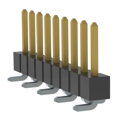 TSM-109-01-SM-SV-P by Samtec Inc. - CONNECTOR HEADER SMD 9POS 2.54MM