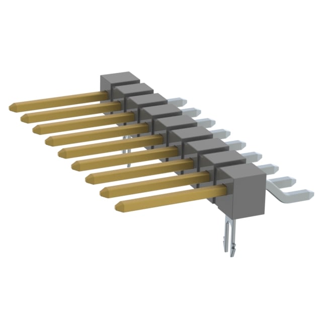 TSM-109-02-LM-SH-LC by Samtec Inc. - CONNECTOR HEADER SMD R/A 9POS 2.54MM