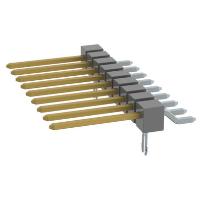 TSM-109-03-L-SH-LC by Samtec Inc. - CONNECTOR HEADER SMD R/A 9POS 2.54MM