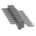 TSM-109-04-T-SH-A by Samtec Inc. - CONNECTOR HEADER SMD R/A 9POS 2.54MM