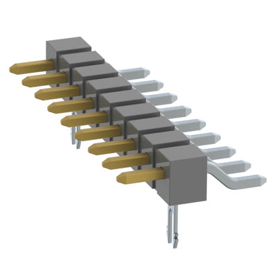 TSM-109-04-L-SH-LC by Samtec Inc. - CONNECTOR HEADER SMD R/A 9POS 2.54MM