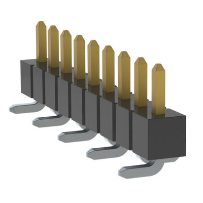 TSM-109-04-S-SV-TR by Samtec Inc. - CONNECTOR HEADER SMD 9POS 2.54MM