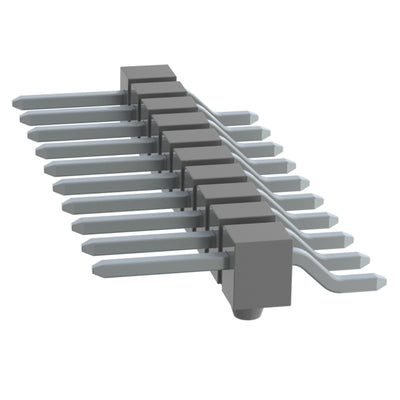 TSM-110-01-T-SH-A-K by Samtec Inc. - CONNECTOR HEADER SMD R/A 10POS 2.54MM
