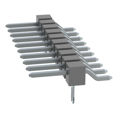 TSM-110-01-T-SH-LC-K-TR by Samtec Inc. - CONNECTOR HEADER SMD R/A 10POS 2.54MM