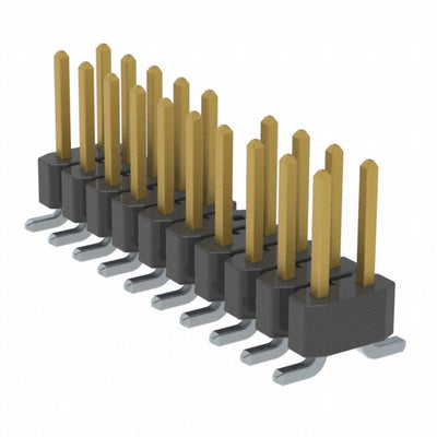 TSM-110-01-L-DV-010 by Samtec Inc. - CONNECTOR HEADER SMD 20POS 2.54MM