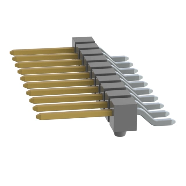 TSM-110-02-L-SH-A-P by Samtec Inc. - CONNECTOR HEADER SMD R/A 10POS 2.54MM