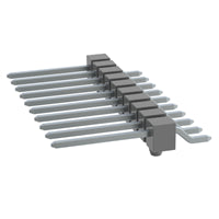 TSM-110-03-T-SH-A-K by Samtec Inc. - CONNECTOR HEADER SMD R/A 10POS 2.54MM