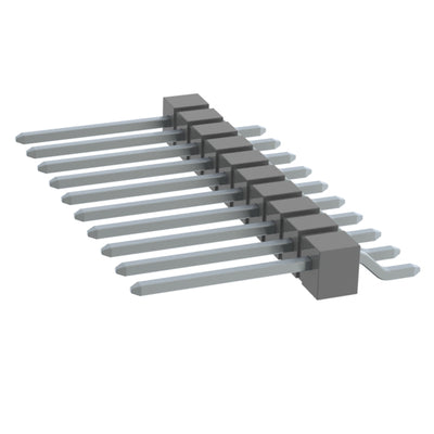 TSM-110-03-T-SH by Samtec Inc. - CONNECTOR HEADER SMD R/A 10POS 2.54MM